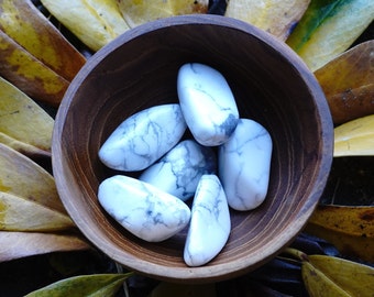 Magnesite tumbled stone I spiritual gift, fairly traded gemstone