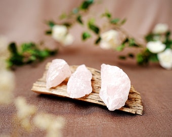 Rose quartz raw stone, water stone, 100% natural crystal, gemstones for drinking water