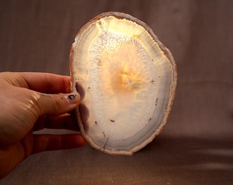 Large natural agate slice Ø up to 22 cm I spiritual gift