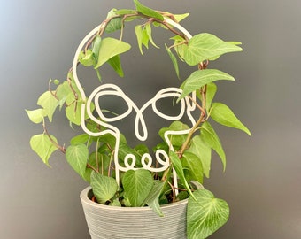 Skull Trellis for House Plants and Vines