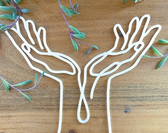 Cupped Hands House Plant Trellis