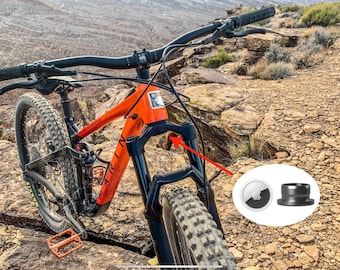 The ORIGINAL Mountain Bike AirTag Mount For Suspension Forks