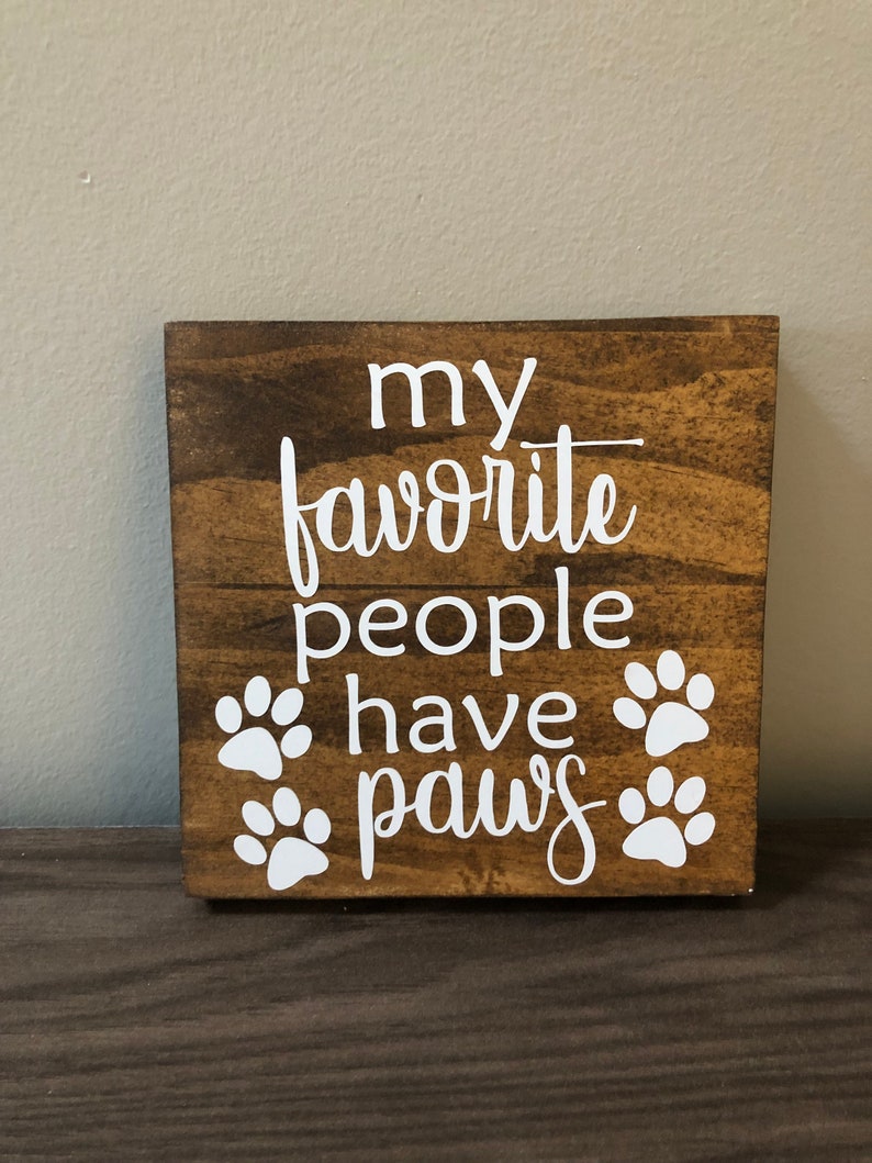 CUSTOM Dog Sign, LOVE is A Four-legged Word, Paw Print Dog Sign, Dog ...