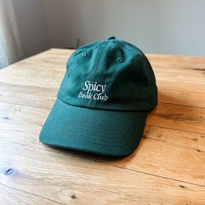 Embroidered Spicy Book Club Hat: BookTok Reader Cap