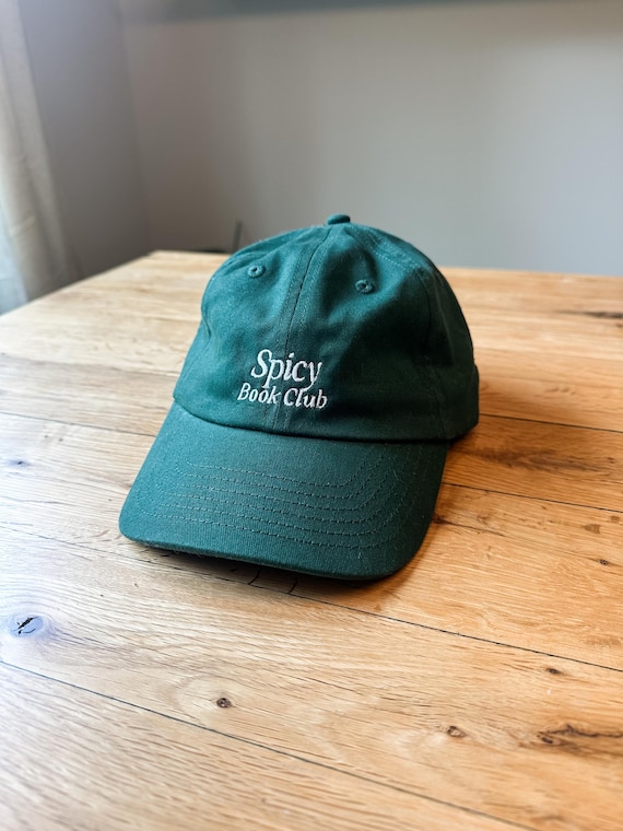 Embroidered Spicy Book Club Hat: BookTok Reader Cap