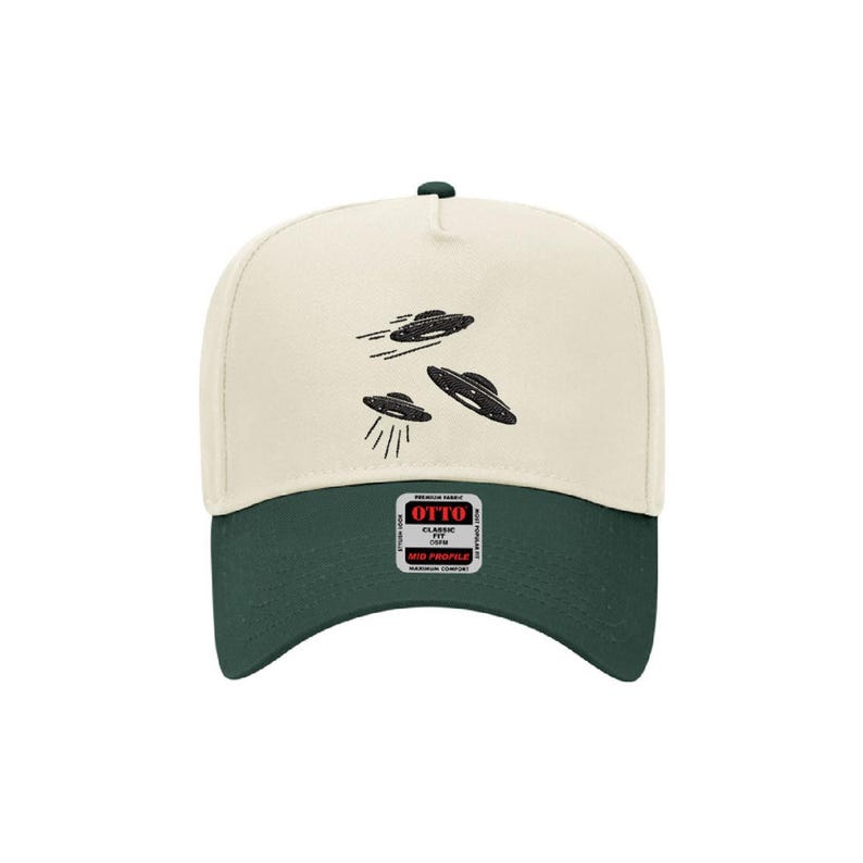 UFO Embroidered Hat • Alien Spaceship Baseball Cap • Funny Sci Fi Dad ...