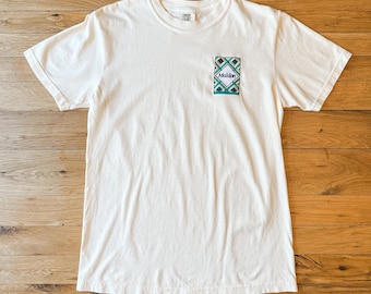 Embroidered Maldon Salt Comfort Colors T-Shirt: Minimalist Foodie Tee