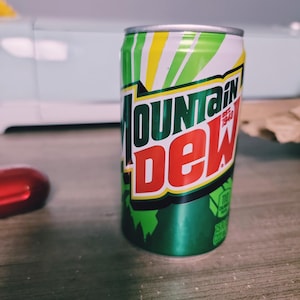 Mountain Dew candle, soy wax soda scented candle, Handpoured