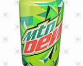 Mountain Dew candle, soy wax soda scented candle, Handpoured