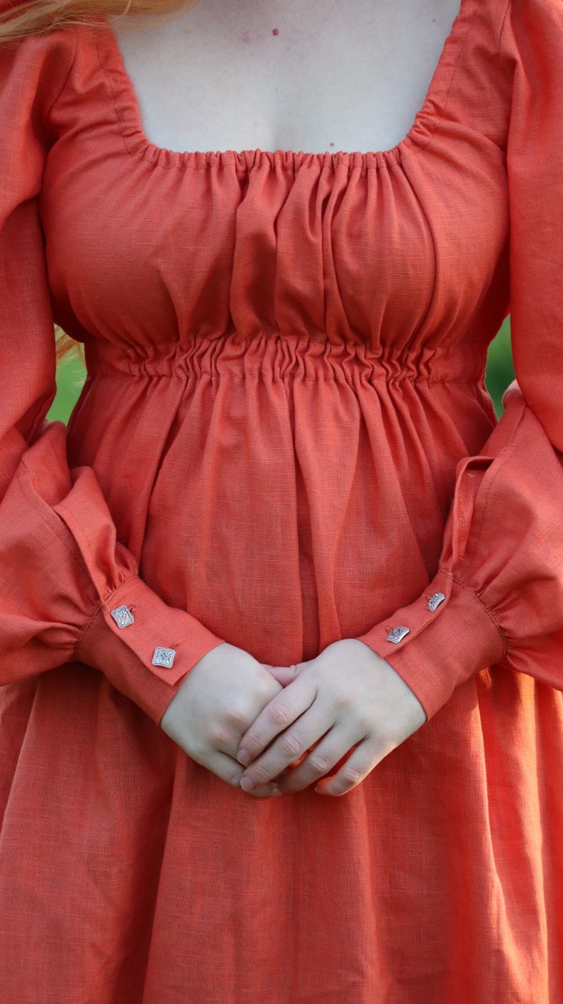 The Grace Dress Cottagecore Empire Waistline Regency Etsy