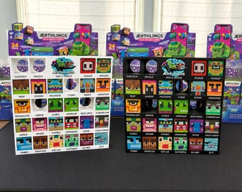 Aerthlings Collector Display Stand and Storage Rack, Gift for Aerthlings Fans - CHARACTERS NOT INCLUDED