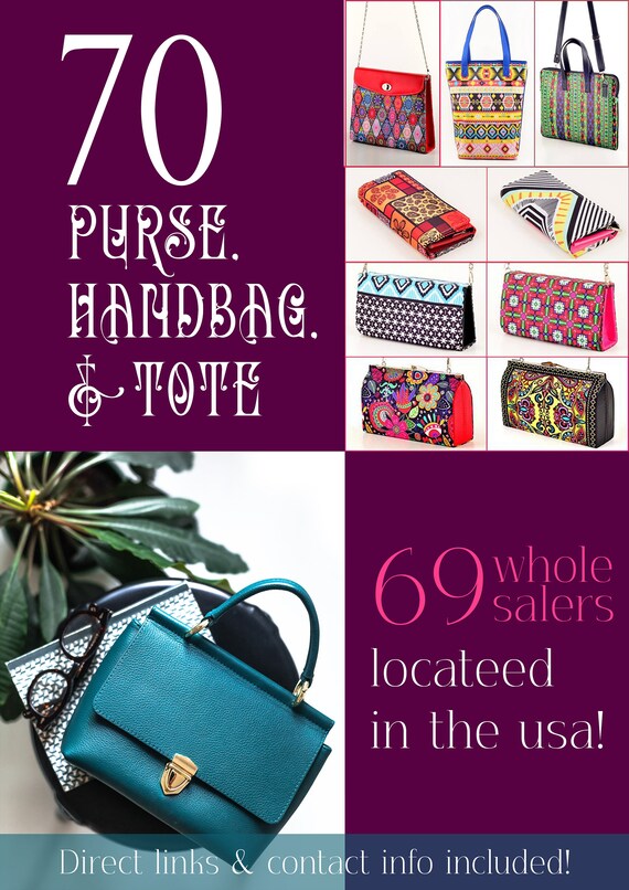 70 Purse Handbag Tote Wholesalers Links And Contacts Ebook