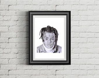絵 xxxtentacion Xxxtentacion Canvas Wall Art Prints – Tommy Manning Art
