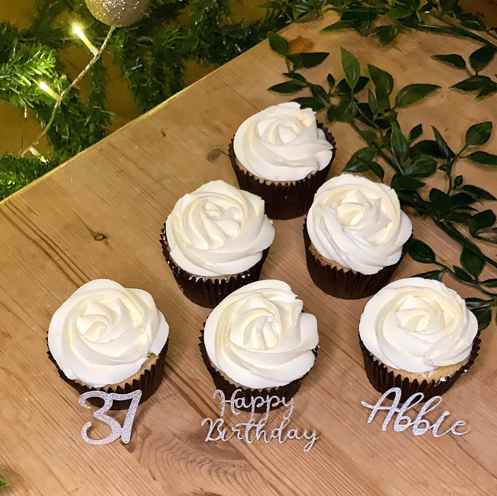 Personalised Birthday Cupcake Toppers Free Delivery UK Etsy UK