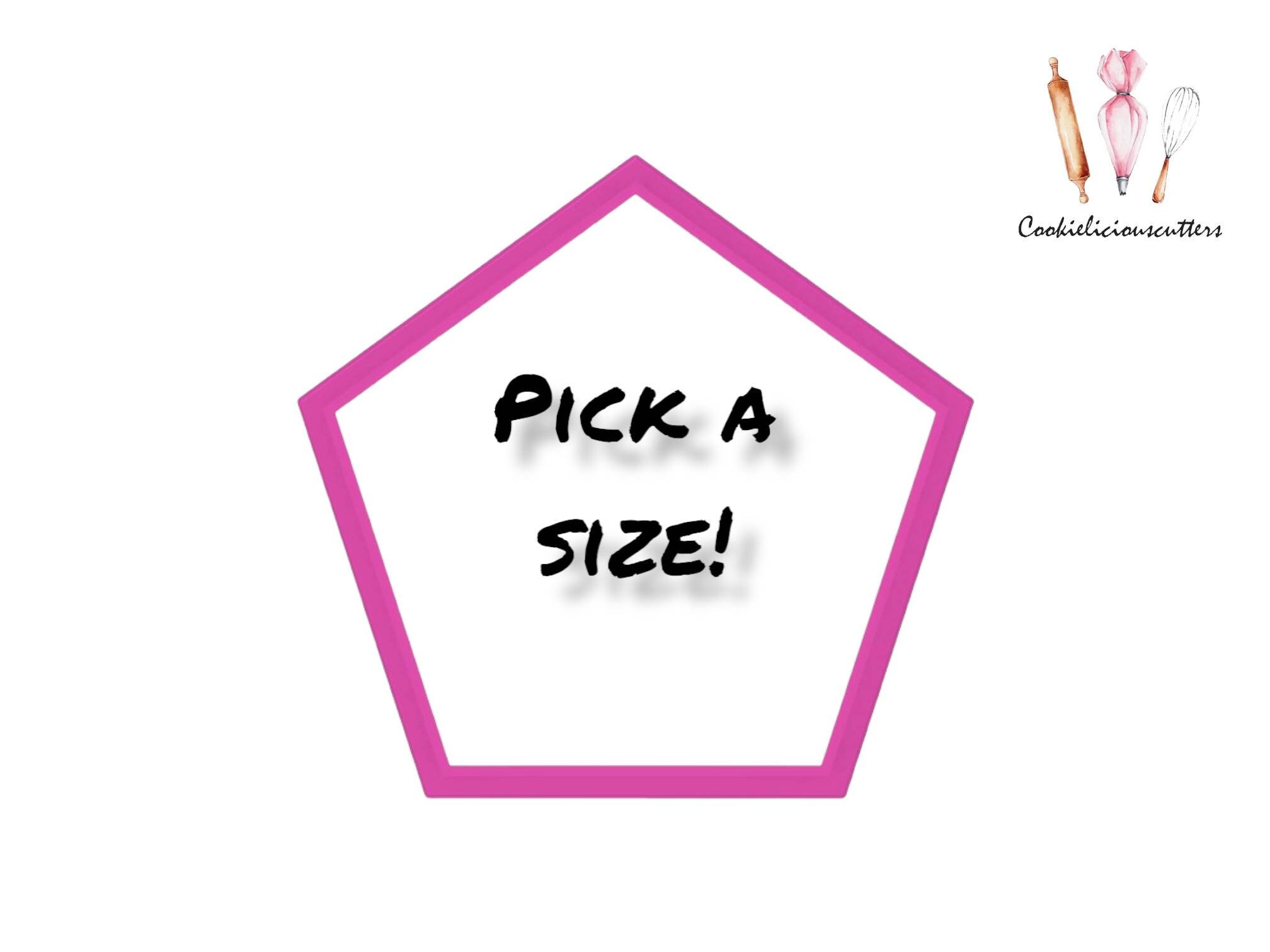 Pentagon Cookie Cutter Polymer Clay Craft Clay Cookies Etsy