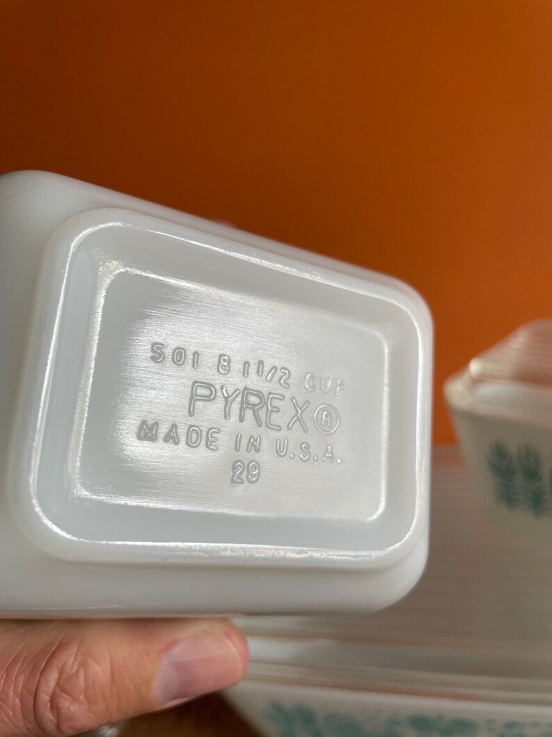 Turquoise Pyrex Vintage Pyrex Butterprint 70s Pyrex Pattern - Etsy