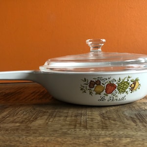 Corning Ware Spice Of Life P-83-B w/ Pyrex lid Sauce Pan le Persil Vintage Spice corning ware with Lid P-83C. Vintage Corningware skillet