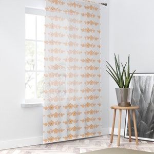 Exclusive Butterfly Gold Pyrex Pattern Curtains - Ideal for Vintage & MCM Kitchen Decor Enthusiasts, Collectors&#39; Must-Have
