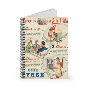Pyrex rare Vintage Pyrex Notebook for your Pyrex Mixing Bowls - Pyrex Bowls - Pyrex 933 - Pyrex Big Bertha Pyrex Butter dish recipes