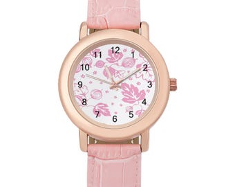 Zegarek Pyrex Gooseberry Pink Pattern-Inspired – styl inspirowany stylem retro dla codziennej elegancji