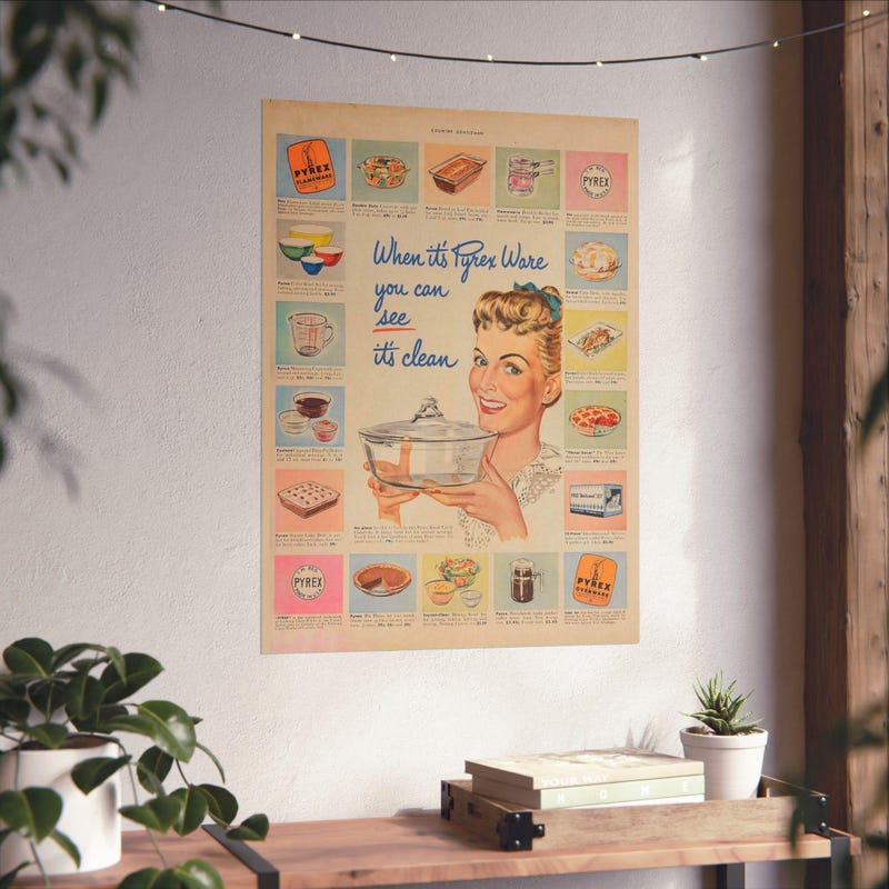 Vintage Pyrex Sign - Etsy