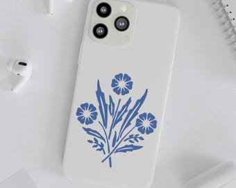 Vintage Corelle Inspired Corningware Cornflower Blue Flexi Cases