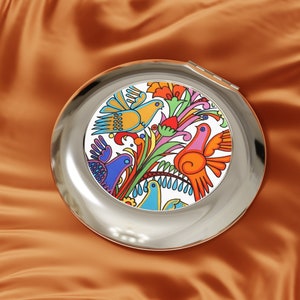 Villeroy and Boch Acapulco Decor Travel Mirror. Lovely inspired by Villeroy Boch Acapulco Villeroy and Boch Pattern Travel Mirror