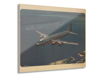 Vintage American Airlines DC-6 Acrylic Print | Ivan Dmitri Aviation Art