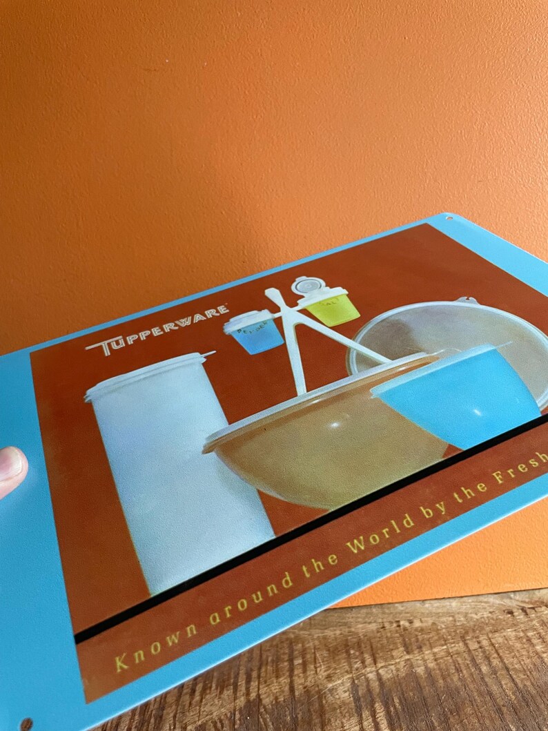 Vintage Tupperware Catalogue Tin Sign – 1960s Millionaire Line (12”x8 ...