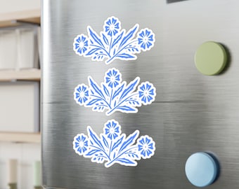 Blue Flower Corning Ware Inspired Kiss-cut Vinyl Decals