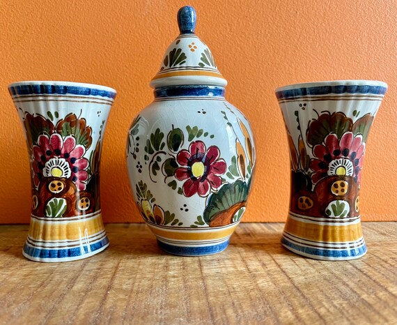 清代雍正彩蒔花鳥多稜花瓶 景徳鎮 陶磁器 装飾品 現代