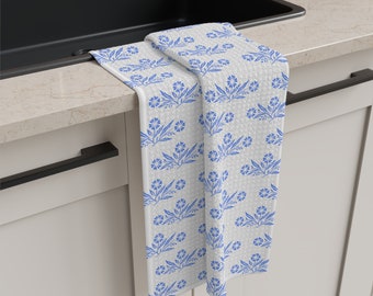 Paño de cocina azul aciano – Decoración de cocina estilo Corningware