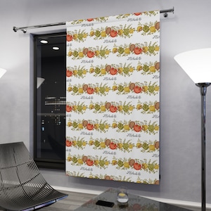 Spice of Life Curtain: Vintage Corningware Design, Blackout Polyester image 1