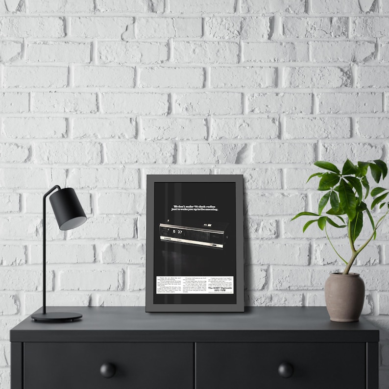 Sony Digimatic 8FC79W Clock Radio Advert 1970s Vintage Sony FM/AM