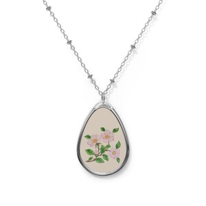 Franciscan Desert Rose Inspired Pendant Necklace | Timeless Country Elegance Pendant Roses Franciscan Ware Gift For Her