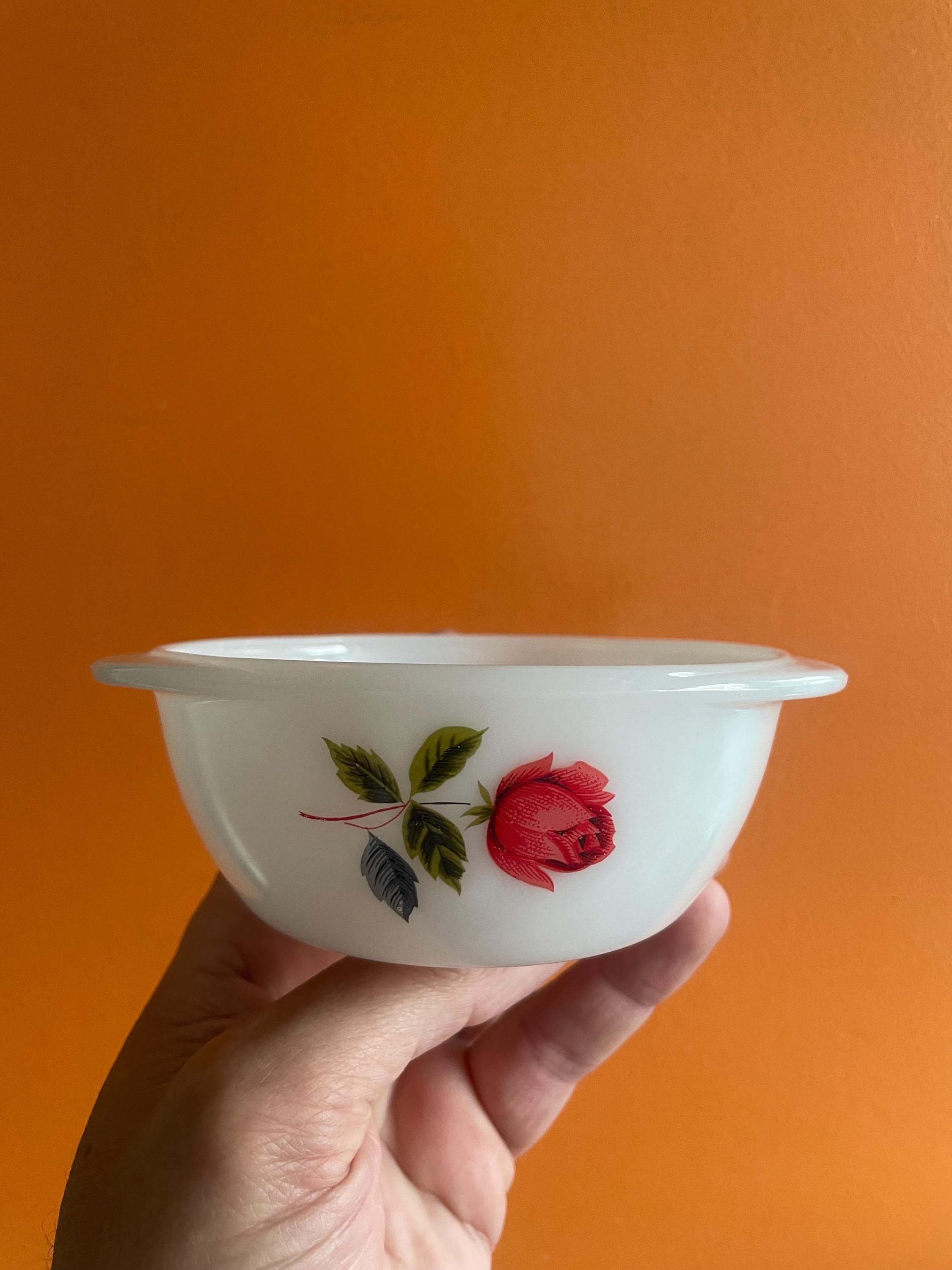 Pyrex June Rose Bowl - Etsy Pyrex June Rose Bowl - Etsy