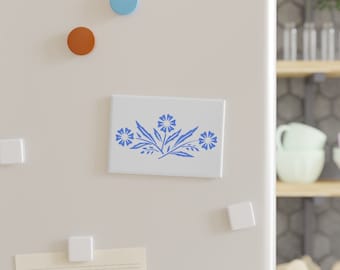 Corningware Blue Cornflower Magnet, Vintage Kitchen Decor