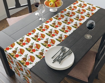 Vintage Sears Merry Mushroom bordslöpare | Köksinredning från 1970-talet