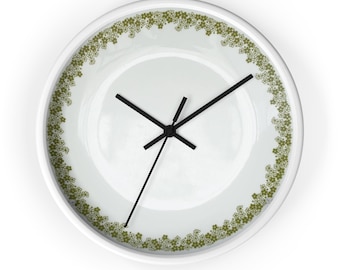 Spring Blossom Wall Clock: Corelle / Pyrex Inspired Decor