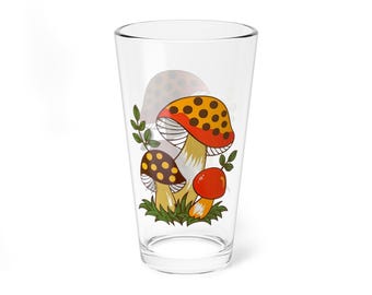 Vintage Sears Merry Mushroom blandningsglas | Köksinredning från 1970-talet