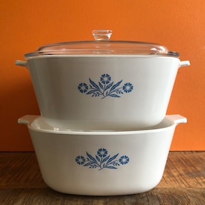 Corningware Cornflower Blue 2.5 PT Casserole - Corningware Blue Cornflower - Cornflower Corningware Casserole Corning Ware Blue Cornflower