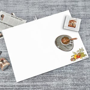 Vintage Inspired Corningware Spice O&#39; Life Drying Mat | Farmhouse Kitchen Decor | Corning Casserole Counter Saver | Housewarming Gift