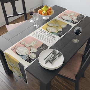 Vintage-Inspired Franciscan Starburst Table Runner | A Retro Delight for Mid-Century Modern Homes Atomi Age Tablecloth