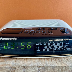 1991 Panasonic RC-6099 Clock Radio - Vintage Collectible Alarm