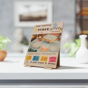Pyrex ornaments Pyrex Christmas Pyrex Gift Tile with vintage Pyrex advert. Ideal Pyrex Gift - Christmas Gift JAJ Pyrex Agee Pyrex lovers