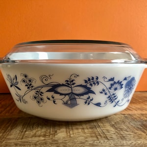 RARE BLUE JaJ Pyrex Vine Casserole dish. Vintage JAJ Pyrex JaJ England. Pyrex Casserole Dish 504 Rare Pyrex rare. Htf Pyrex - Crown Pyrex