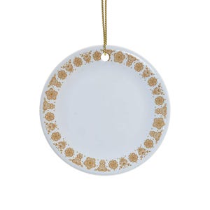 Butterfly Gold Corelle Corning Vintage Corelle - Vintage Pyrex Corelle Butterfly Gold Vintage Pyrex Ceramic Ornament