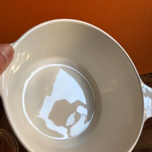 Poêle Vintage Corning Ware Pyroflam – Casserole Céramique, Blanc, 17,5 Cm