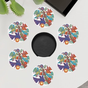 Villeroy and Boch Acapulco Decor PU leather Coaster set. Lovely inspirated by Villeroy Boch Acapulco Villeroy and Boch Decor / 6x Coaster
