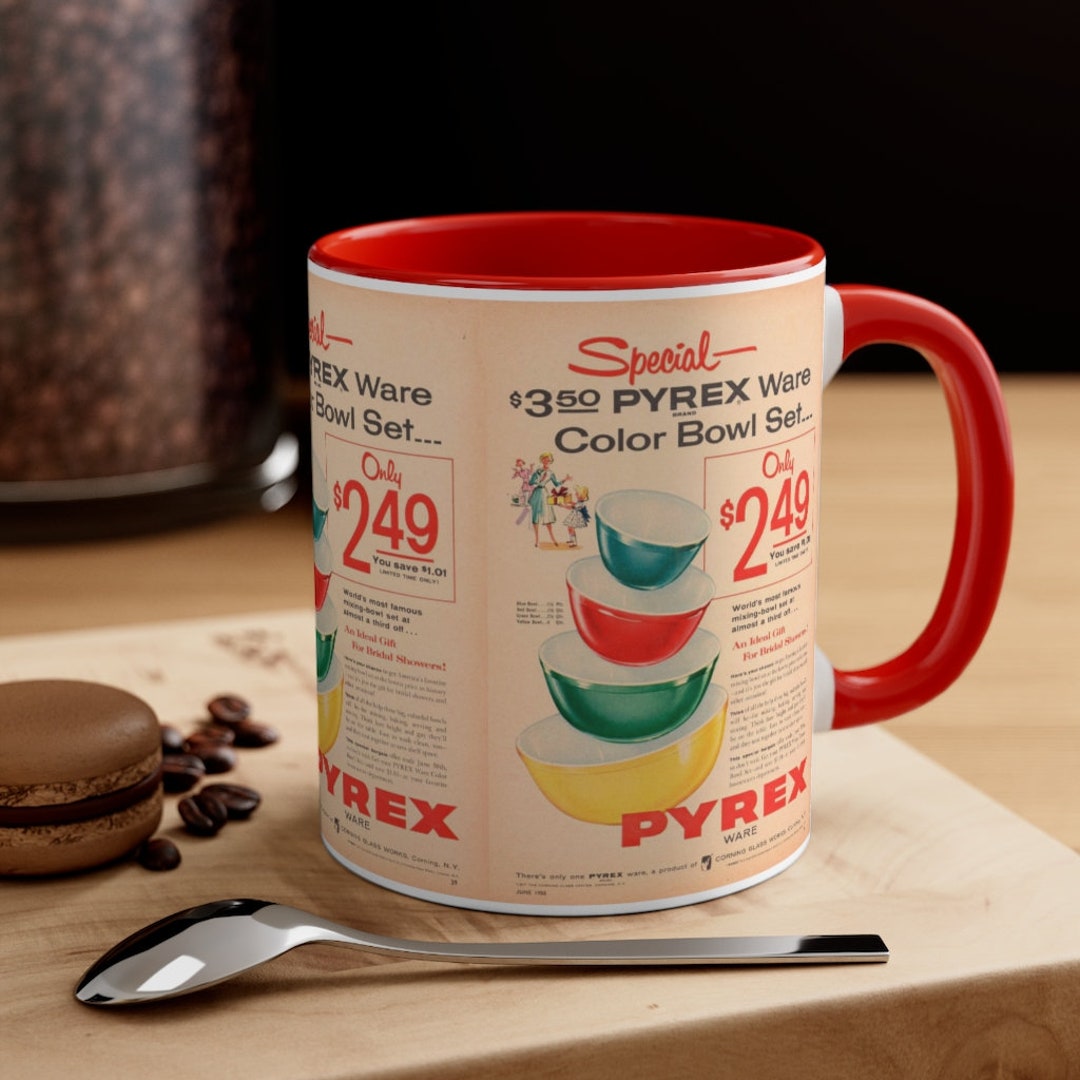 Pyrex Mugs Vintage Pyrex Advert Coffee Mug - Retro Kitchen Decor, 11oz - Etsy